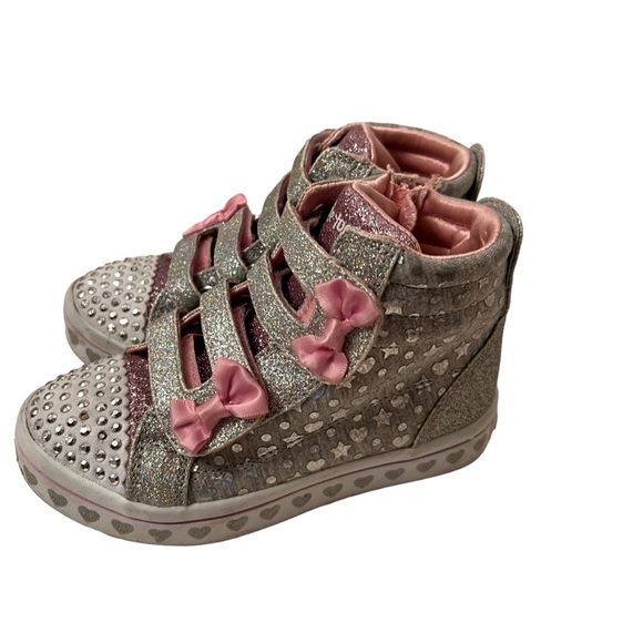 Skechers Twinkle Toes Toddler Girls Size 10 - Picture 3 of 10